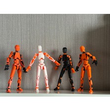 Moifugyia Lucky 13 Aksiyon Figürü Robot Oyuncak 13CM Turuncu 4'lü Set