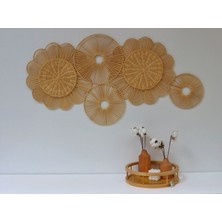 Rattan Duvar Dekoru Tek Parça