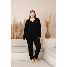 Morvarid Uzun Kollu Bambu Kadın Pijama Takımı – Yumuşak Doku, Genç Anne Serisi