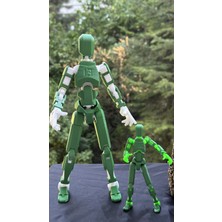 Moifugyia Lucky 13 Oynar Eklemli Robot Figür 2li Dev Lucky 13 ve Lucky 13 Seti Yeşil