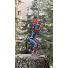 Moifugyia Lucky 13 Aksiyon Figürü Robot Oyuncak 13CM Gri Turuncu