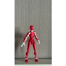 Moifugyia Lucky 13 Aksiyon Figürü Robot Oyuncak 13CM Kırmızı Beyaz