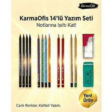 14’lü Yazım Seti (Set 4)– Renkli Kalem Seti, Silgi + Kalemtıraş, Okul & Ofis Için