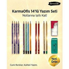 14’lü Yazım Seti (Set 3)– Renkli Kalem Seti, Silgi + Kalemtıraş, Okul & Ofis Için