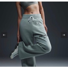 Nike Phoenix Fleece High-Waisted Logo Pant Yeşil Kadın Eşofman Altı FV7684-370
