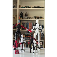 Moifugyia Lucky 13 Aksiyon Figürü Robot Oyuncak 6'lı Dev Lucky 13, Lucky 13, Mini 13 Seti