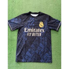 Cristiano Ronaldo Özel Tasarım Lacivert Renk Kısa Kol R.madrid Forma