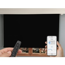 Rovline Akıllı Motorlu Stor Perde, Zaman Ayarlı, Kumandalı, Telefon ve Sesle Kontrol, Tuya Uyumlu