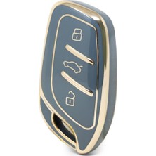 Barkas Elektronik Mg Hs Gt Zs Ev Zx Mg5 Mg6 Roewe Rx3 Rx5 I5 Erx5 I6 I5 Nano Anahtar Kılıfı Gri Gold Renk