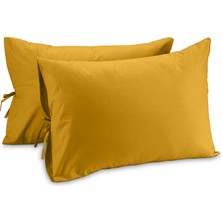 Sabia Soft Touch %100 Pamuk 50X70 cm Bağcıklı Yastık Kılıfı Seti
