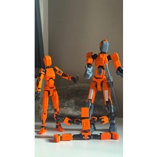 Moifugyia Lucky 13 Titan 13 Mini 13 Aksiyon Figürü Robot Oyuncak Turuncu 3'lü Set