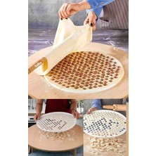 Tafce Pratik 121 Bölme Mantı Kalıbı Mantı Kesme Aparatı Büyük Boy Mantımatik 32 cm