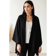 Mira Home Softiva Polar Omuz Şalı 70X180 cm Unisex Kışlık Şal Siyah