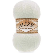 Alize Angora Gold 5 Adet 62 Açık Krem Rengi El Örgü Ipliği