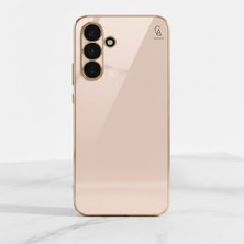 Wowacs Samsung Galaxy A17 Uyumlu Kılıf Kenarları Parlak Altın Renkli Kamera Korumalı Soft Tasarım Kılıf