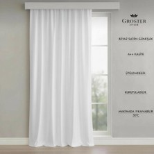 Groster Spor Beyaz Saten Güneşlik A++ Kalite!