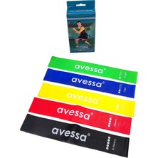 Helia Studio 5 Adet Çok Hafif - Hafif - Orta - Sert - Çok Sert Pilates Yoga Spor Egzersiz Direnç Bandı