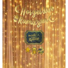 Mini Parti Mini Party Store Hoşgeldin Ramazan Yazılı LED Işıklı Süsleme Seti