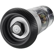 34623 Karabiber Değirmeni, Tuzluk X-Plosıon, Karabiber Için Baharat Değirmeni, Camdan, Seramik Öğütücü, Boş, Siyah/gümüş