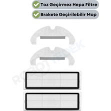 robotyedek Dreame D10 Plus Gen 2 (RLD32GD) Uyumlu Mop Hepa Filtre Seti-4 Parça