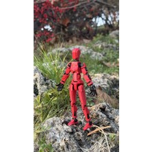 Moifugyia Lucky 13 Aksiyon Figürü Robot Oyuncak 13CM Kırmızı Kadın Lucky 13