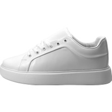 Onlo Ayakkabı 25A.915 Siyah & Beyaz Kalın Taban Bağlı Sneaker Erkek Ayakkabı