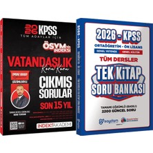 İndeks Akademi Yayıncılık 2026 Kpss Vatandaşlık Ösymnin Indeksi Çıkmış Sorular Son 10 Yıl - Ortaöğretim Ön Lisans Tek Kitap Soru