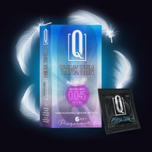 Gees Global Q Think Thin 6'lı Ekstra İnce Vanilya Aromalı Prezervatif Tüm ürünler gizli paket gönderilir,