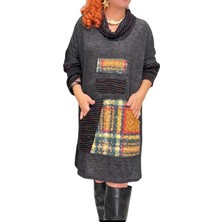 Phuti Degaje Yaka Triko Elbise