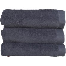 Erteks El Havlusu 3 Adet 50 x 100 Antrasit Renk Gramajlı Yumuşak Dokulu