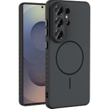 Nova Global Galaxy S26 Ultra Kılıf M-Safe Şarj Özellikli Zore Tea Kapak - Siyah