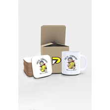 Fresh Lemonade Vampir Komik Tasarımlı Baskılı Kupa Bardak Seti, Eğlenceli Özel Hediye Mug