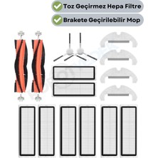 robotyedek Dreame D10 Plus Gen 2 (RLD32GD) Uyumlu Yedek Parça Seti Fırça Filtre Mop-16 Parça
