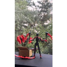 Moifugyia Lucky 13 Aksiyon Figürü Robot Oyuncak 13CM Siyah Kırmızı Aksesuar Paketi