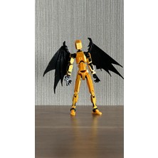 Moifugyia Lucky 13 Aksiyon Figürü Robot Oyuncak 13CM - Yarasa Kanat Seti Altın