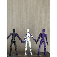 Moifugyia Lucky 13 Aksiyon Figürü Robot Oyuncak 13CM Mor 3'lü Set