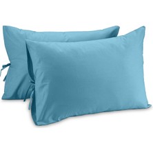 Sabia Soft Touch %100 Pamuk 50X70 cm Bağcıklı Yastık Kılıfı Seti