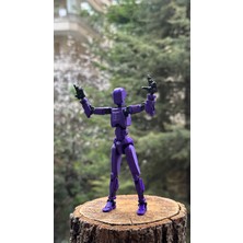Moifugyia Lucky 13 Aksiyon Figürü Robot Oyuncak 13CM Mor Siyah