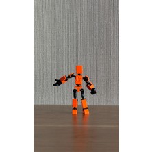 Moifugyia Mini 13 Aksiyon Figürü Robot Oyuncak 8cm Turuncu