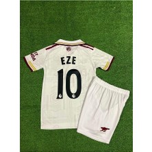 Alaturka Mix Arsenal 2025/26 Yeni Sezon Eze Deplasman Çocuk Forması (Beyaz)