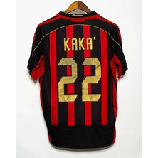 Alaturka Mix Kaka Retro Şampiyonlar Ligi Armalı Futbol Forma Milan Siyah Kırmızı
