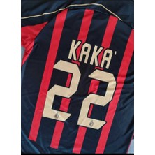 Alaturka Mix Kaka Siyah Kırmızı Retro Şampiyonlar Ligi Armalı Futbol Forma Milan