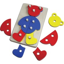 Belle Fusion Bfs   KAL-1003 Ayı Sök Tak Ahşap Oyuncak -Chiva