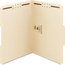 Kilit Dosya Klasör, 2 Vida, Güçlendirilmiş 1/3-Cut Tab, Size, Manila, Paket Başı 12 (11537)