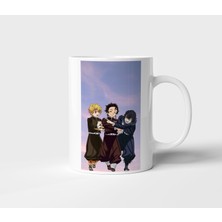 Zenitsu Tanjiro Inosuke Demon Slayer Anime Tasarım Kupa - Hediyelik Kupa - Baskılı Kupa