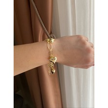 Nunu Takı Kalp Charmlı Bileklik