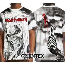 Iron Maiden Beyaz Erkek Tişört Xl