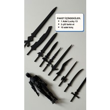 Moifugyia Lucky 13 Aksiyon Figürü Robot Oyuncak 13CM 10'lu Kılıç Aksesuar ve Siyah Lucky 13 Paketi