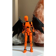 Moifugyia Lucky 13 Aksiyon Figürü Robot Oyuncak 13CM Kadın Lucky 13 ve Yarasa Kanat Seti