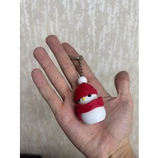 Yelkovan Studio Blue Switch Mekanizmalı Kardan Adam Anahtarlık - Basmalı Sesli Stres Oyuncağı | Yelkovanstudio